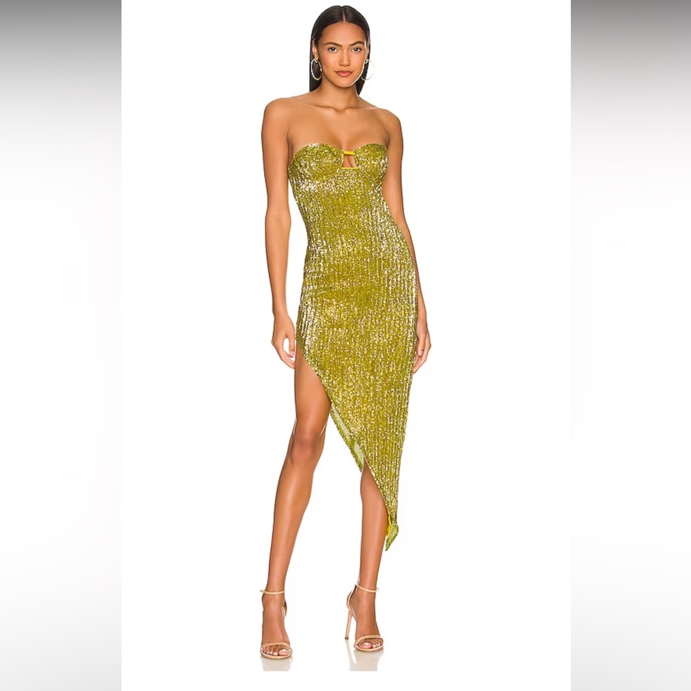 Mackenzie Midi Dress in Limoncello Camila Coelho NWOT